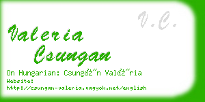 valeria csungan business card